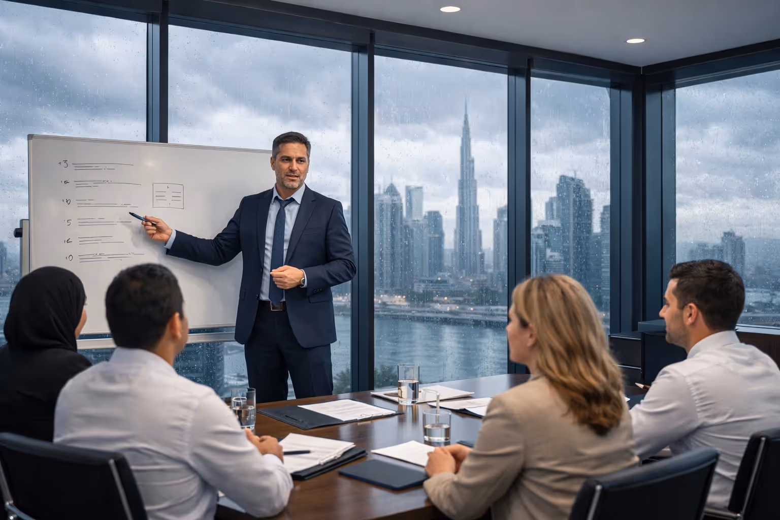 Corporate tax strategy framework showing UAE business structure analysis and tax planning methodology