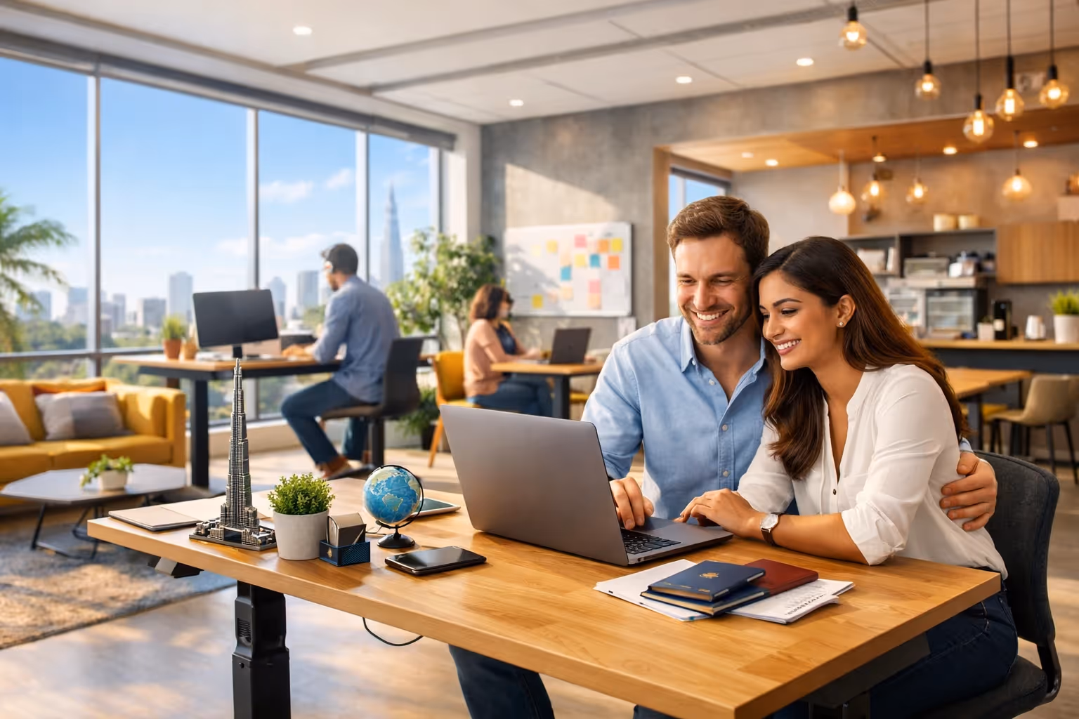 UAE spouse visa application procedure with residence visa and Emirates ID requirements documentation