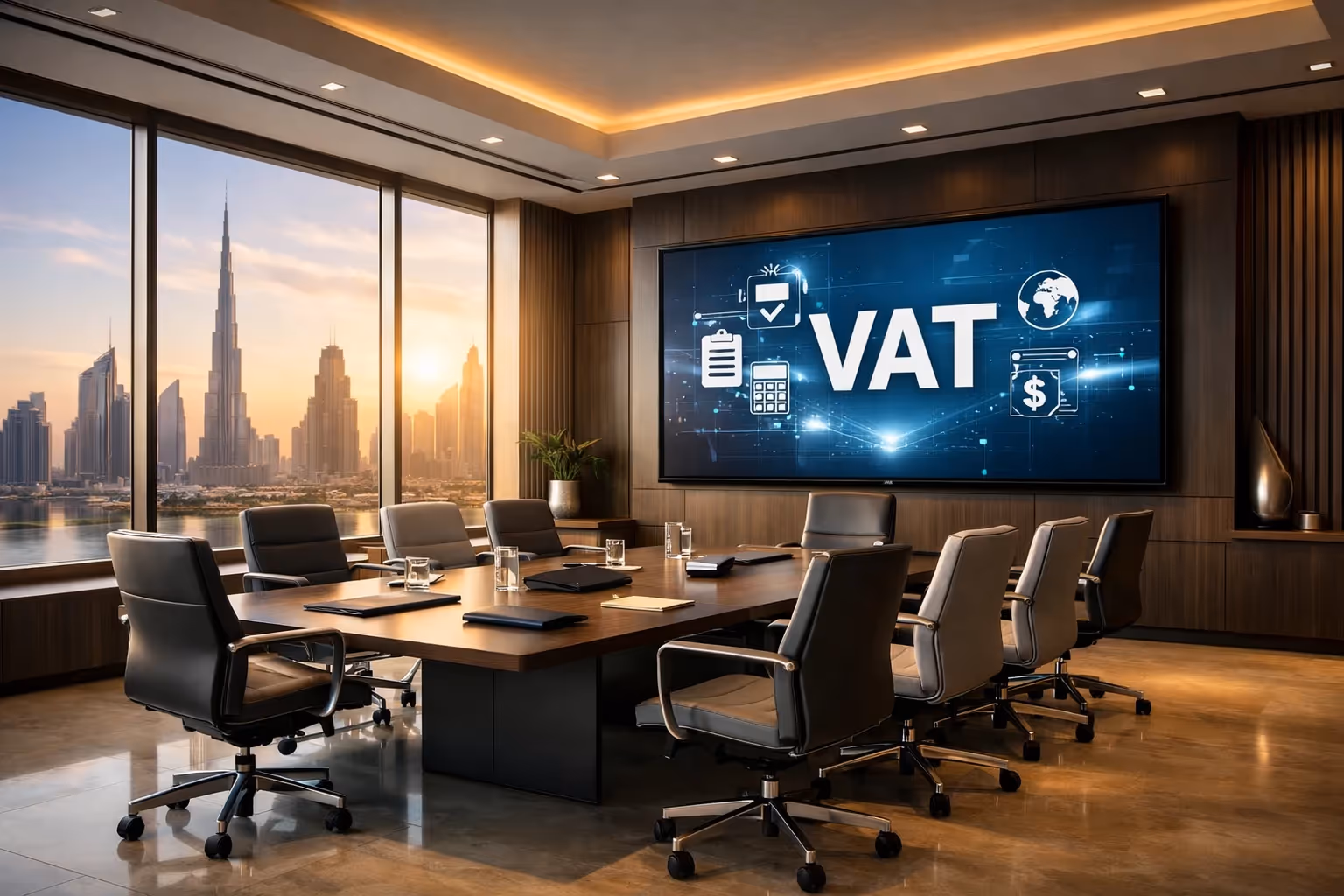 UAE VAT registration process and indirect consumption tax explanation diagram